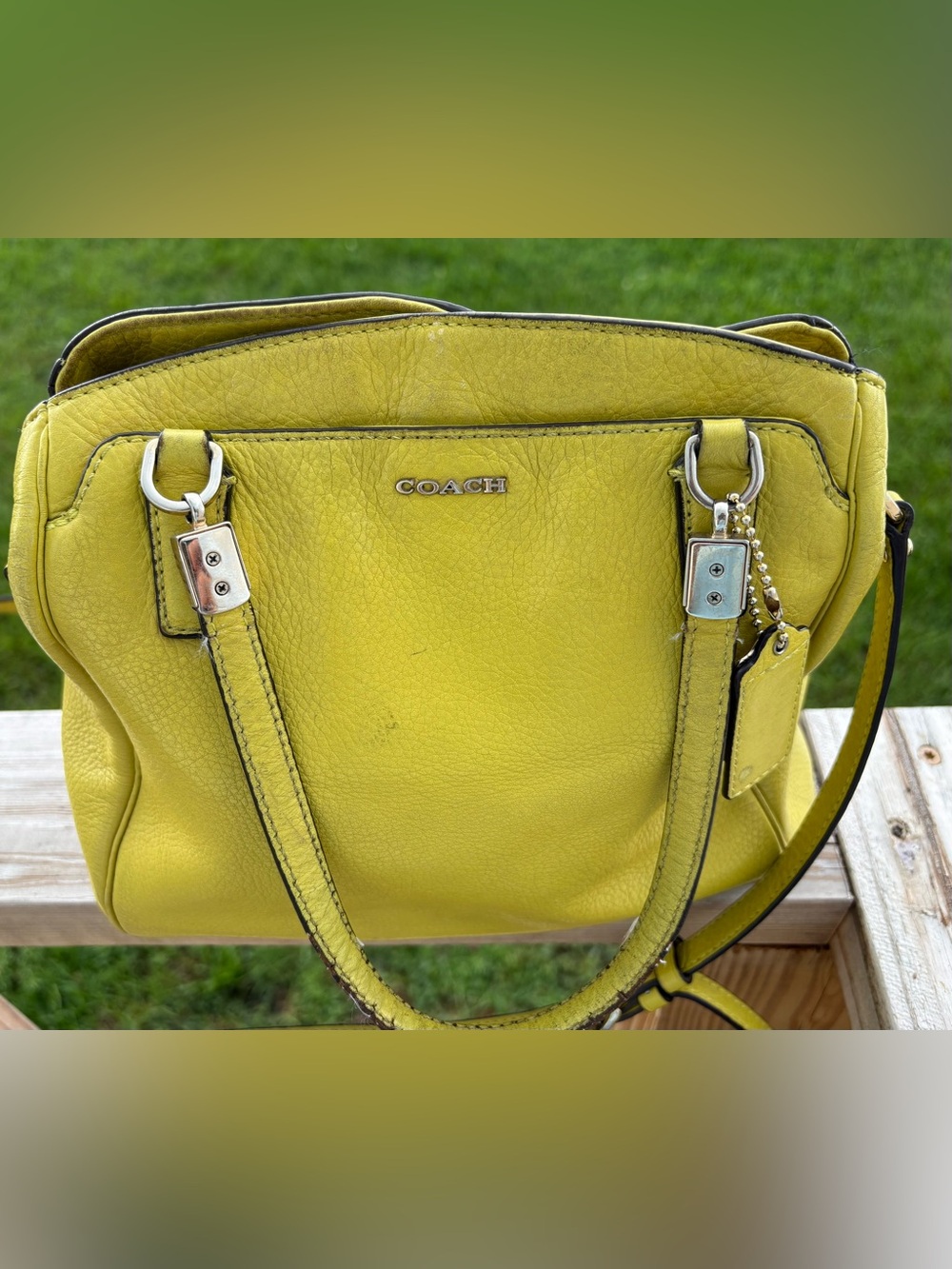 COACH Yellow Minetta Shoulder Bag *Y2K It Bag*
